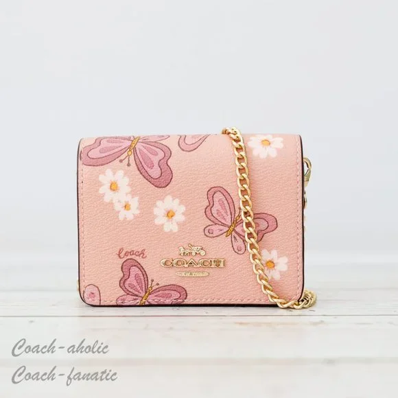 Coach Bags Nwt Coach Ch254 Mini Wallet On A Chain With Lovely